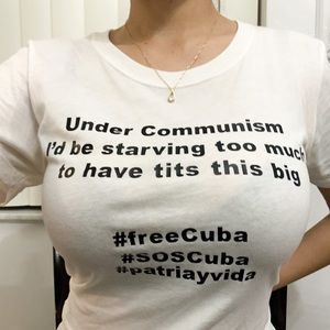 Protest t shirt against communism